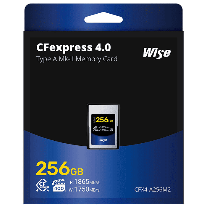 Wise Advanced CFexpress 4.0 Type A được phát triển hướng đến các máy ảnh sử dụng khe thẻ CFexpress Type A