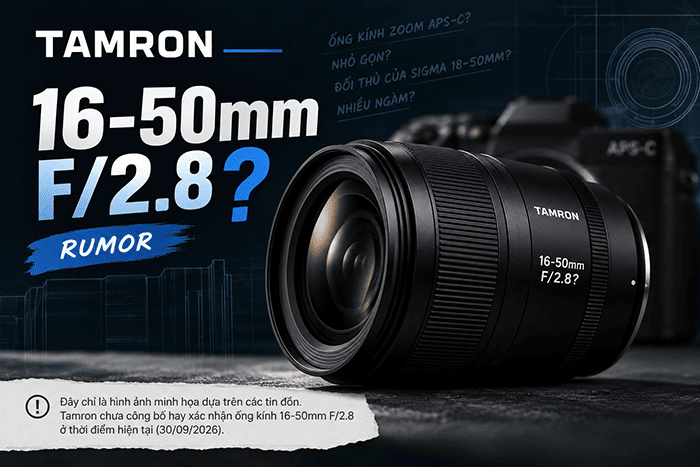 Tamron 16-50mm F/2.8 đang bắt đầu được nhắc đến trong một số thảo luận xoay quanh những ống kính APS-C mà Tamron có thể bổ sung trong tương lai