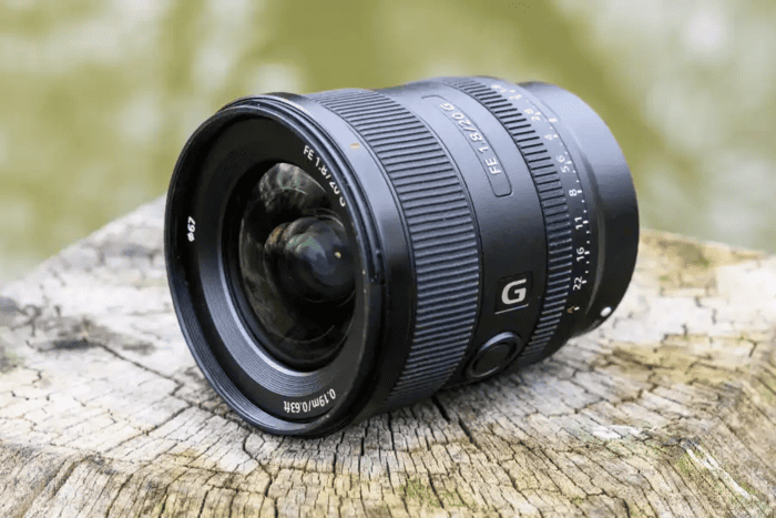 Sony FE 20mm F1.8 G là ống kính góc rộng dành cho hệ máy full-frame