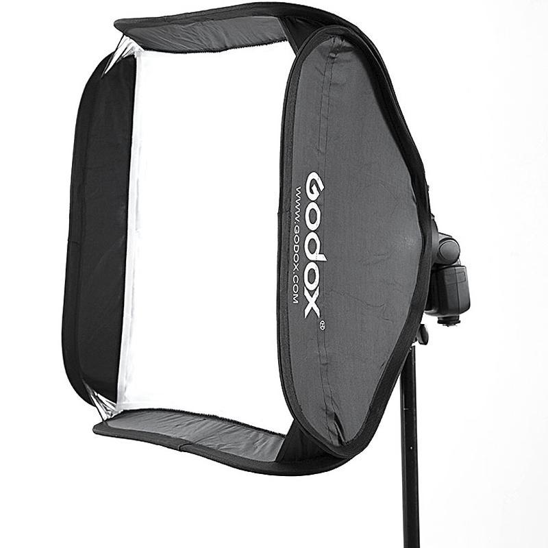Softbox Godox 60x60 Cm Con Attacco Bowens – Pieghevole Con Doppio Diffusore, Per Flash Da Studio E LED