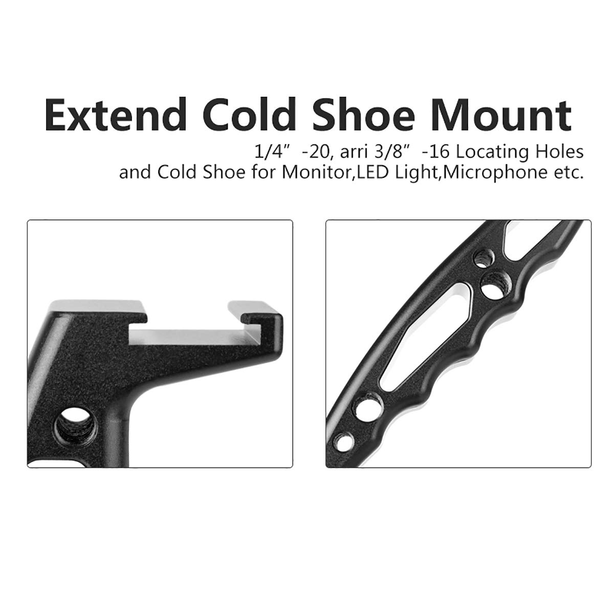 NovelGoal Punho De Funda Ajustável Gimbal Sling Handle Para DJI Ronin Rs2 Rs3 Rs4 Pro Grip Estabilizador Com Grampo Da Otan Sapata Fria I.1252252521