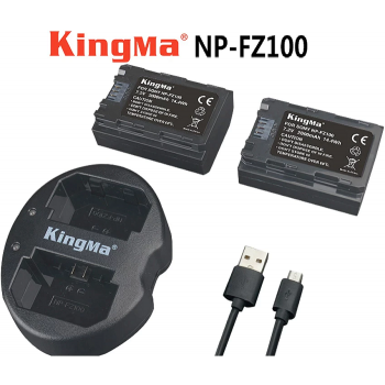 Bộ Pin Sạc Kingma NP-FZ100, Mới 100%