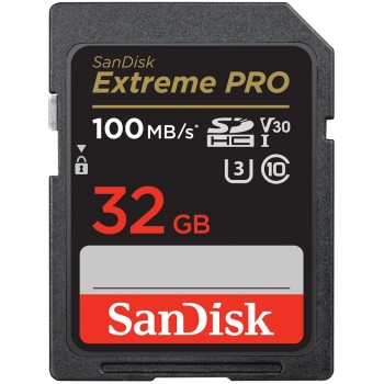 Thẻ nhớ SD 32Gb 100Mb SanDisk Extreme Pro SDHC V30 U3