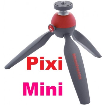 Chân máy Manfrotto Pixi Mini (Màu đỏ) (Chính Hãng)