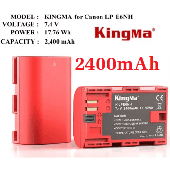 Pin Kingma LP-E6NH 2.400mAh, Mới 100%