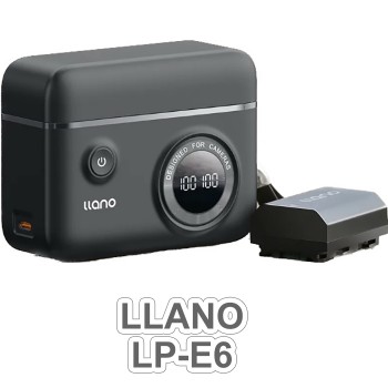 Hộp sạc pin LLANO LP-E6 cho Canon 60D, 70D, 80D, 6D, 7D, 7D Mark II ,5D Mark II, 5D Mark III, 5D IV, 5Ds, 5Dsr.....