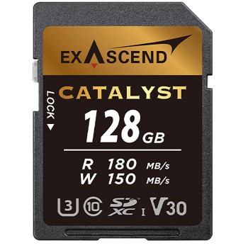 Thẻ nhớ SD V30 Exascend Catalyst 128Gb 180Mb (Chính hãng)