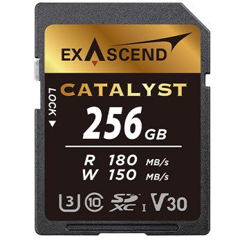 Thẻ nhớ SD V30 Exascend Catalyst 256Gb 180Mb (Chính hãng)