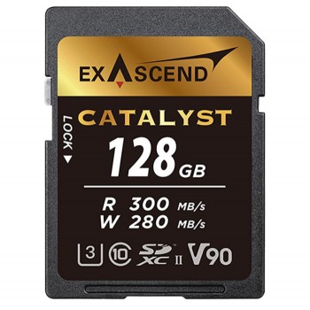 Thẻ nhớ SD 128Gb 300Mb V90 Exascend Catalyst  (Chính hãng)