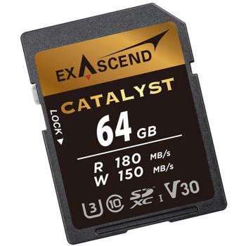 Thẻ nhớ SD V30 64Gb 180Mb Exascend Catalyst (Chính hãng)