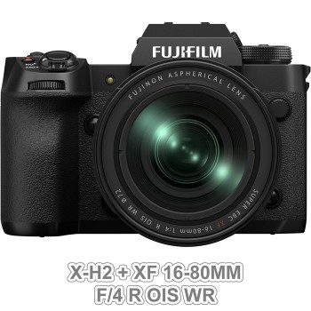 Fujifilm X-H2 + XF 16-80mm f/4 R OIS WR, Mới 100% (Chính hãng)