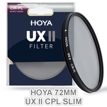 Hoya 72mm UX II CPL Slim (Circular Polarizer)