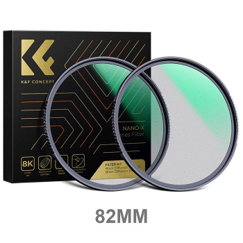 Kính lọc K&F Concept Black Mist Nano X 82mm, Mới 100% (Chính hãng)