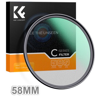 Kính lọc K&F Concept Black Diffusion Mist 1/4 58mm, Mới 100% (Chính hãng)