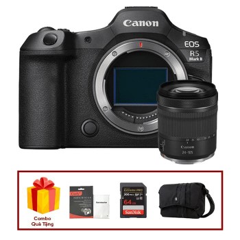 Canon EOS R5 Mark II Kèm Lens RF 24-105mm F/4-7.1, Mới 100% (Chính Hãng)