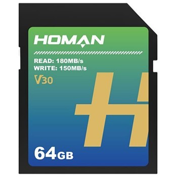 Thẻ nhớ Homan UHS-I SD Card V30 64Gb, Mới 100% (Chính Hãng)