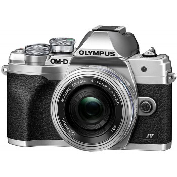 Máy ảnh Olympus OM SYSTEM OM-D E-M10 Mark IV (Bạc) +  Kit 14-42mm EZ, Mới 100% (Chính Hãng)