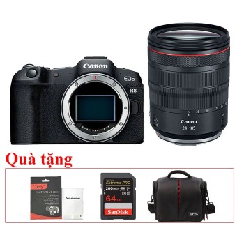 Canon EOS R8 + RF 24-105mm F4L, Mới 100% (Chính hãng Canon)