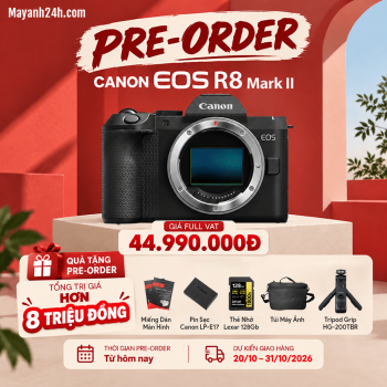 Canon EOS R8 Mark II, Mới 100% (Chính Hãng)