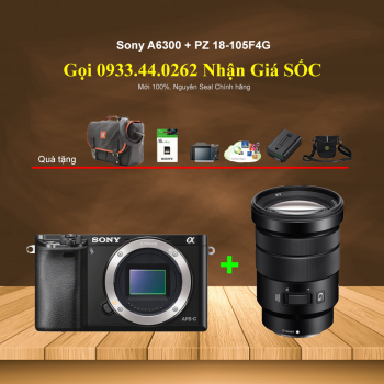 Sony A6300 + PZ 18–105mm F4G OSS (Chính hãng)