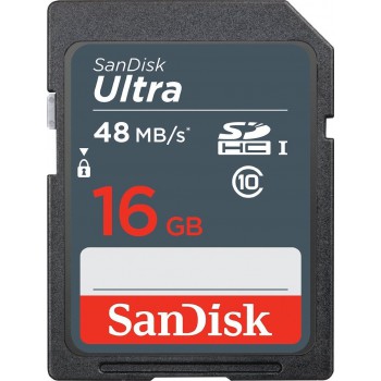 Thẻ nhớ SD Sandisk Ultra 16GB / 320x / Class 10 / 48Mb/s