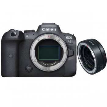 Canon EOS R6 + Ngàm chuyển EF-EOS R, Mới 100% (Chính hãng Lê Bảo Minh)