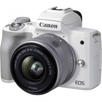 Canon M50 Mark II + 15-45mm (Màu trắng), Mới 99%