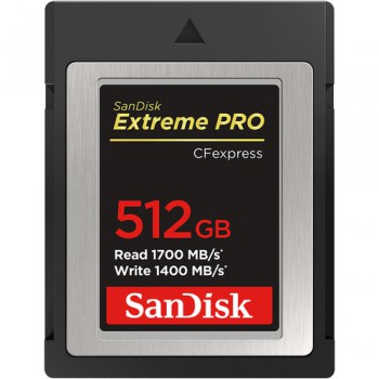 Thẻ nhớ CFexpress 512GB 1700MB SanDisk Extreme PRO Type B (Hàng Chính Hãng)