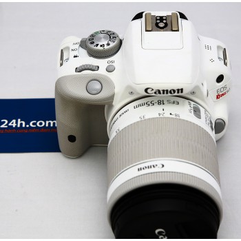Canon 100D (Rebel SL1) + 18-55mm STM, Mới 99% (Màu trắng) / chụp 1.300shot