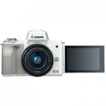 Canon EOS M50 + 15-45mm (Màu trắng), Mới 98% 