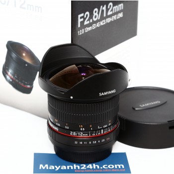 Samyang 12mm F2.8 ED AS NCS Fisheye cho Nikon, Mới 98%
