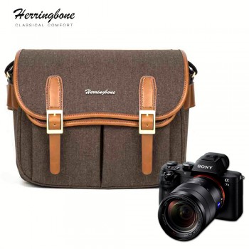 Túi máy ảnh Herringbone Maniere Large (Brown)