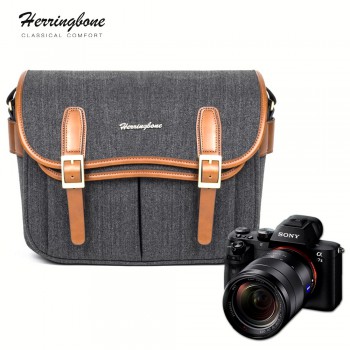 Túi máy ảnh Herringbone Maniere Large (Charcoal)