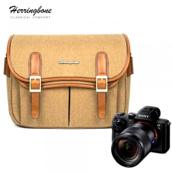Túi máy ảnh Herringbone Maniere Large (Khaki)