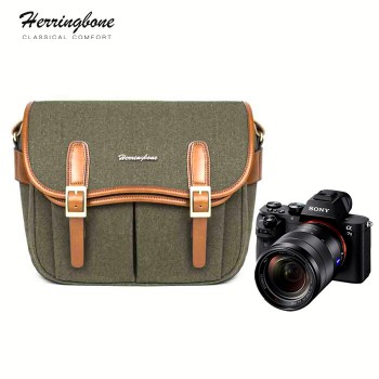 Túi máy ảnh Herringbone Maniere Medium (Olive)