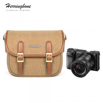 Túi máy ảnh Herringbone Maniere Small (Khaki) (Chính Hãng)
