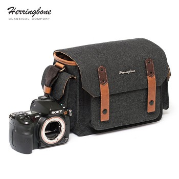 Túi máy ảnh Herringbone Papaspocket 3 Medium (Charcoal) (Chính Hãng)