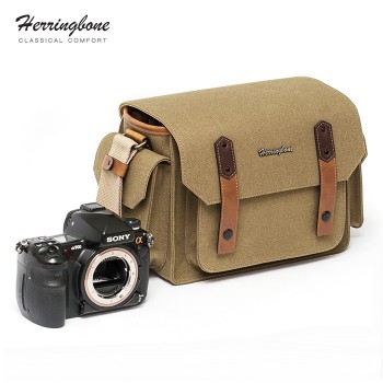 Túi máy ảnh Herringbone Papaspocket 3 Medium (Khaki) (Chính Hãng)