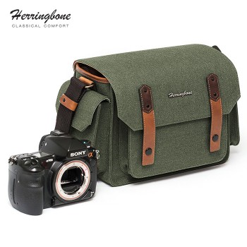 Túi máy ảnh Herringbone Papaspocket 3 Medium (Olive) (Chính Hãng)