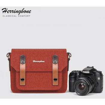 Túi máy ảnh Herringbone Papaspocket 3 Small (Burgundy) (Chính Hãng)