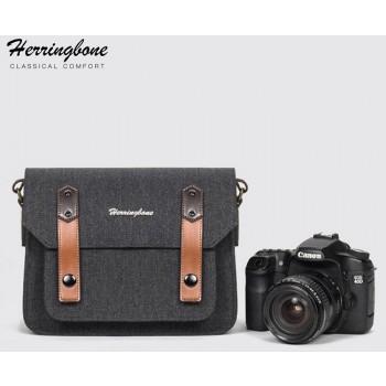 Túi máy ảnh Herringbone Papaspocket 3 Small (Charcoal) (Chính Hãng)