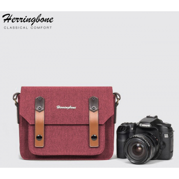 Túi máy ảnh Herringbone Papaspocket 3 Small (Wine) (Chính Hãng)